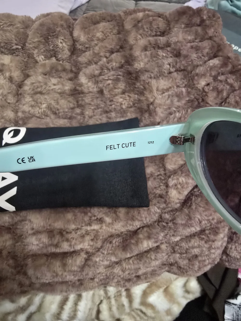 Quay Aquamarine Oval Sunglasses